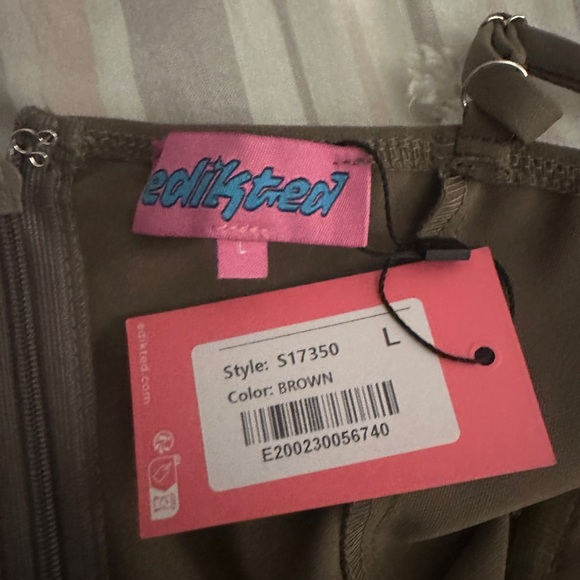 NWT Edikted Brown Dress - Picture 2 of 4